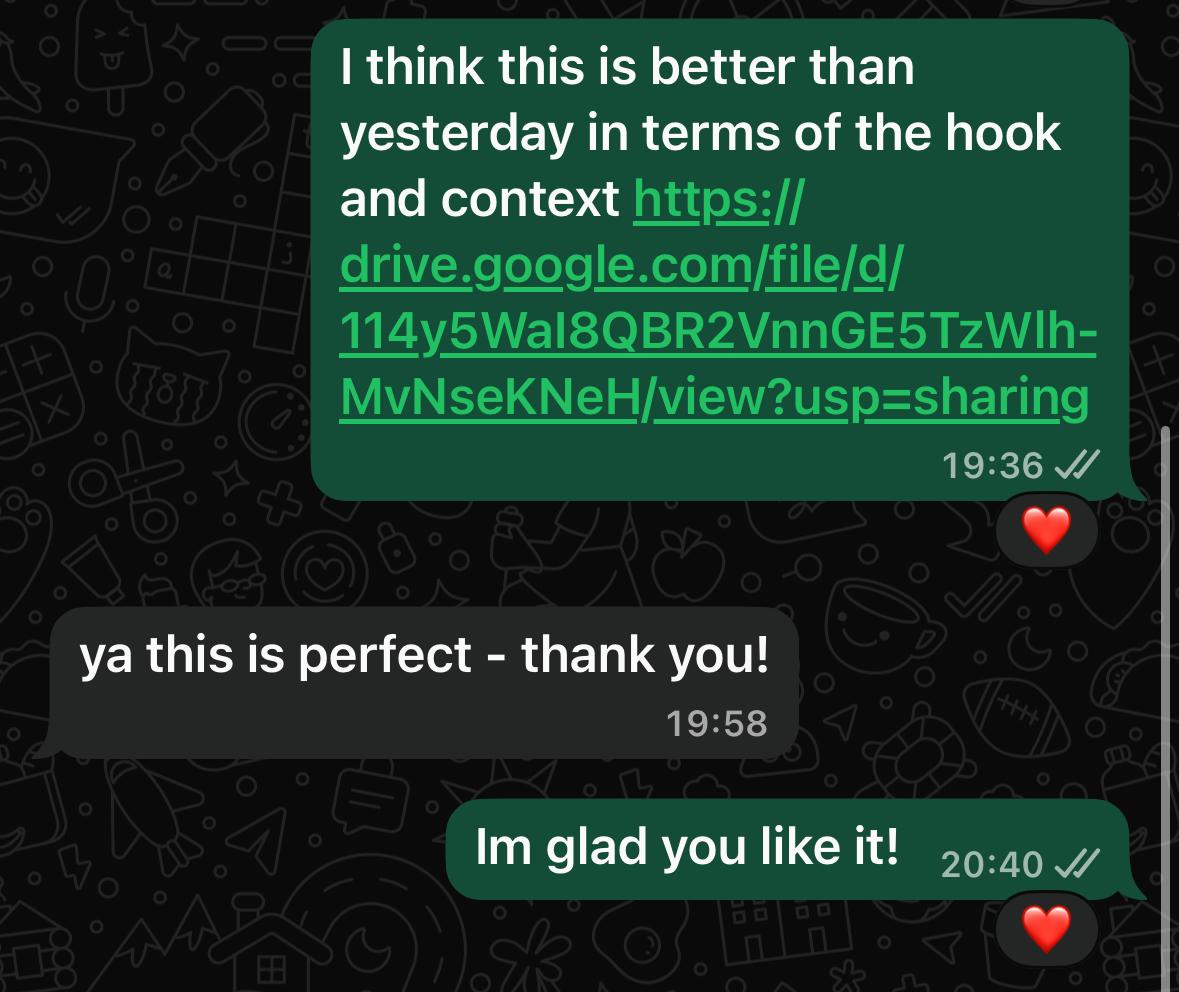 Client testimonial 1